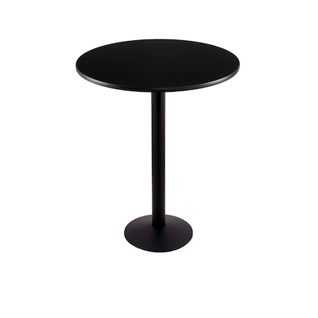 Holland Bar Stool Co 36" 214 Black Table, 30" dia. Top 214-1636BW30R